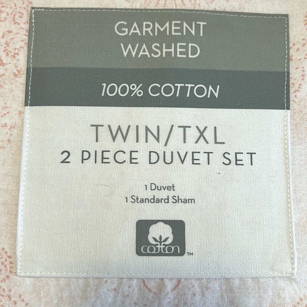 Twin duvet set